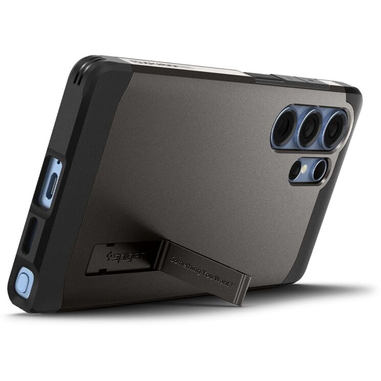Защитный чехол Spigen (SGP) Tough Armor (MagFit) для Samsung Galaxy S25 Ultra (S938) ACS08965 - Gunmetal: фото 3 из 17