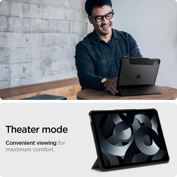 Захисний чохол Spigen (SGP) Ultra Hybrid Pro для Apple iPad Air 11 M3/M2 (2025/2024) / Air 4 / 5 10.9 (2020/2022) ACS02697 - Black: фото 18 з 21