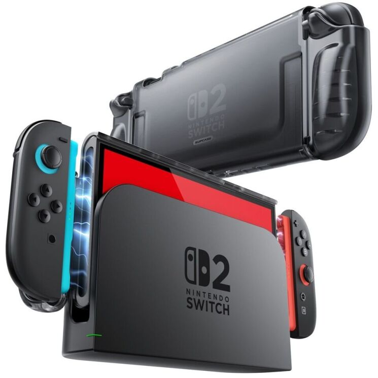 Захисний чохол Supcase Crystal Case для Nintendo Switch 2 (843439157392) - Frost Black: фото 2 з 8