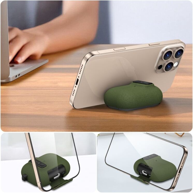 Защитный чехол Tech-Protect Slim Hook для AirPods Pro 3 - Olive Green (390147G) Защитный чехол Tech-Protect Slim Hook для AirPods Pro 3 - Olive Green: фото 8 из 10