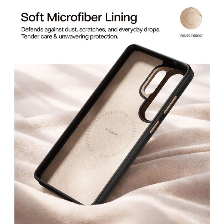 Захисний чохол TORRAS Ostand Q3 VegSkin (with MagSafe) для Samsung Galaxy S26 Ultra - Dark Purple: фото 7 з 8