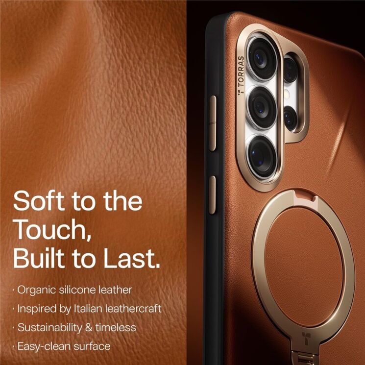 Захисний чохол TORRAS Ostand Q3 VegSkin (with MagSafe) для Samsung Galaxy S26 Ultra - Dark Purple: фото 3 з 8