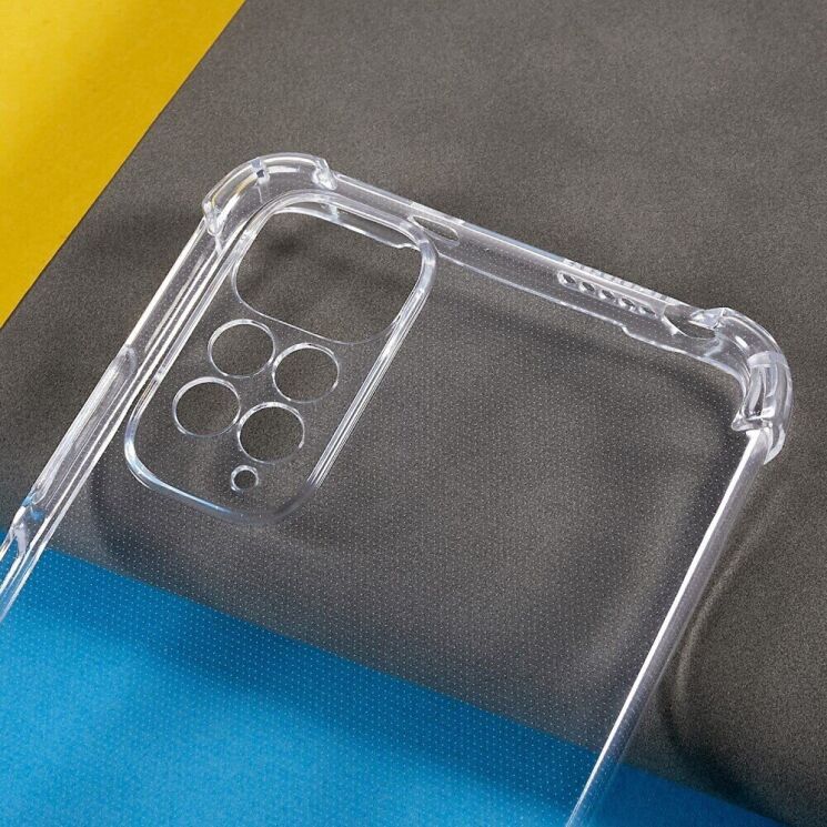 Защитный чехол UniCase AirBag для Xiaomi Redmi Note 11 / Note 11s - Transparent: фото 4 из 7