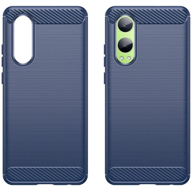Защитный чехол UniCase Carbon для OnePlus Nord CE 4 Lite - Blue: фото 2 из 8