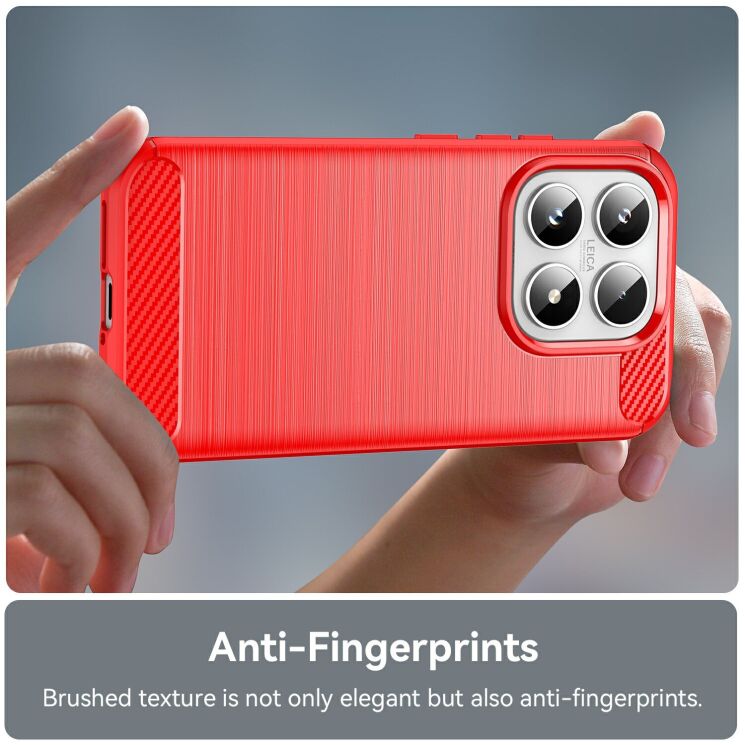 Силиконовый (TPU) чехол UniCase Carbon для Xiaomi 17 - Black (390627B) Силиконовый (TPU) чехол UniCase Carbon для Xiaomi 17 - Black: фото 5 из 8