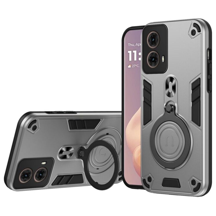 Защитный чехол UniCase Cosmic Armor для Motorola Moto G85 - Silver: фото 1 из 8