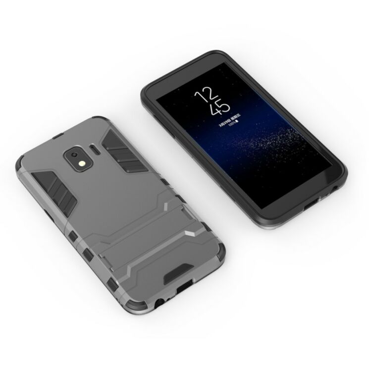 Защитный чехол UniCase Hybrid для Samsung Galaxy J2 Core (J260) - Grey: фото 3 из 5