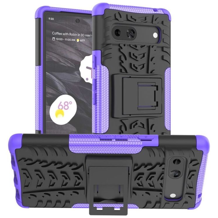 Защитный чехол UniCase Hybrid X для Google Pixel 7a - Purple: фото 1 из 7