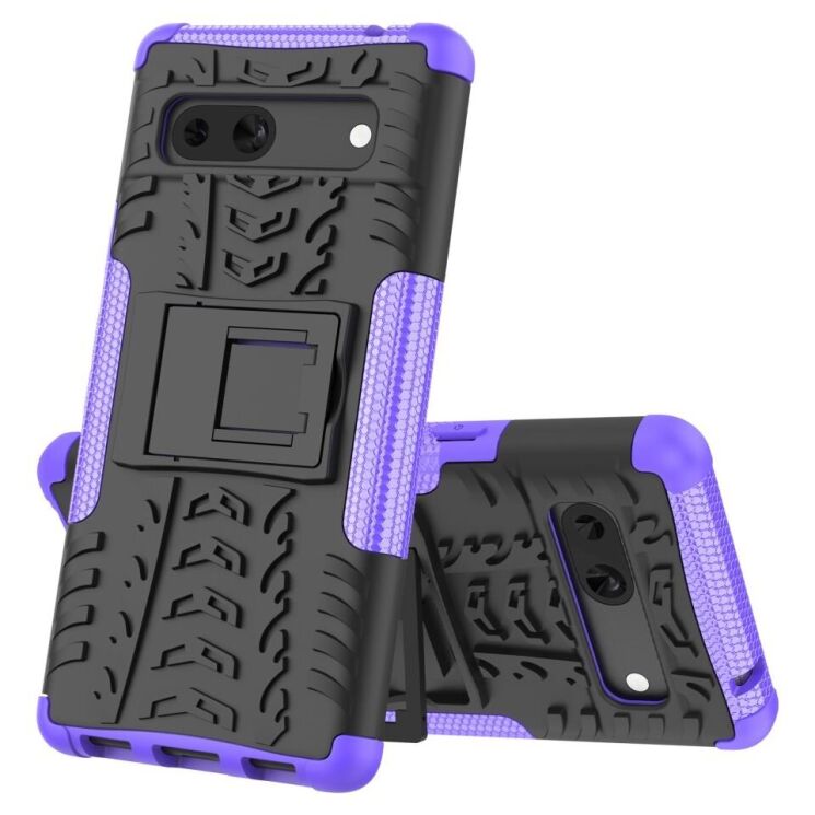 Защитный чехол UniCase Hybrid X для Google Pixel 7a - Purple: фото 2 из 7