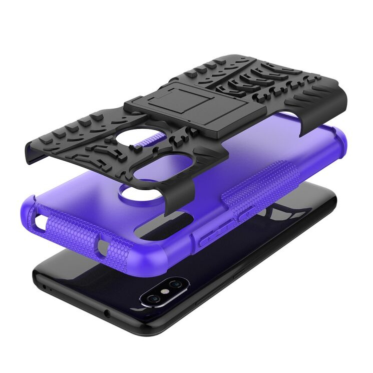 Противоударный чехол UniCase Hybrid X для Xiaomi Redmi 6 Pro / Mi A2 Lite - Purple: фото 4 из 14