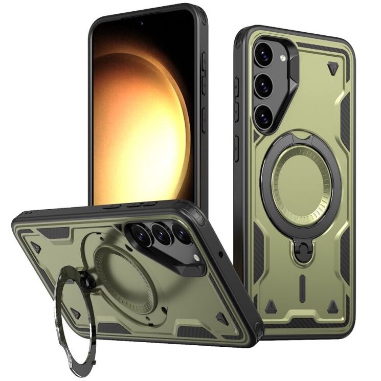 Защитный чехол UniCase Lander Armor для Samsung Galaxy S23 Plus (S916) - Olive Green: фото 1 из 6