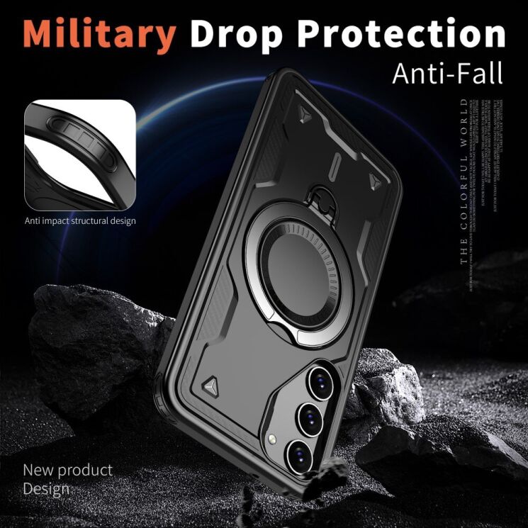 Защитный чехол UniCase Lander Armor для Samsung Galaxy S23 Plus (S916) - Blue: фото 3 из 6