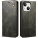 Защитный чехол UniCase Leather Wallet для Apple iPhone 15 - Green (371521G). Фото 1 из 9