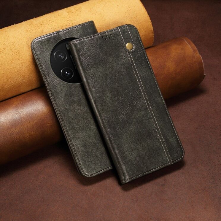 Защитный чехол UniCase Leather Wallet для Honor Magic 7 Pro - Green: фото 7 из 7