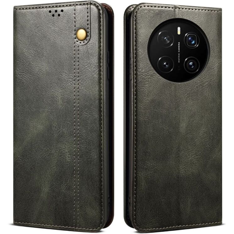 Защитный чехол UniCase Leather Wallet для Honor Magic 7 Pro - Green: фото 1 из 7