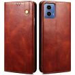 Защитный чехол UniCase Leather Wallet для Motorola Moto G35 - Brown (367915Z)