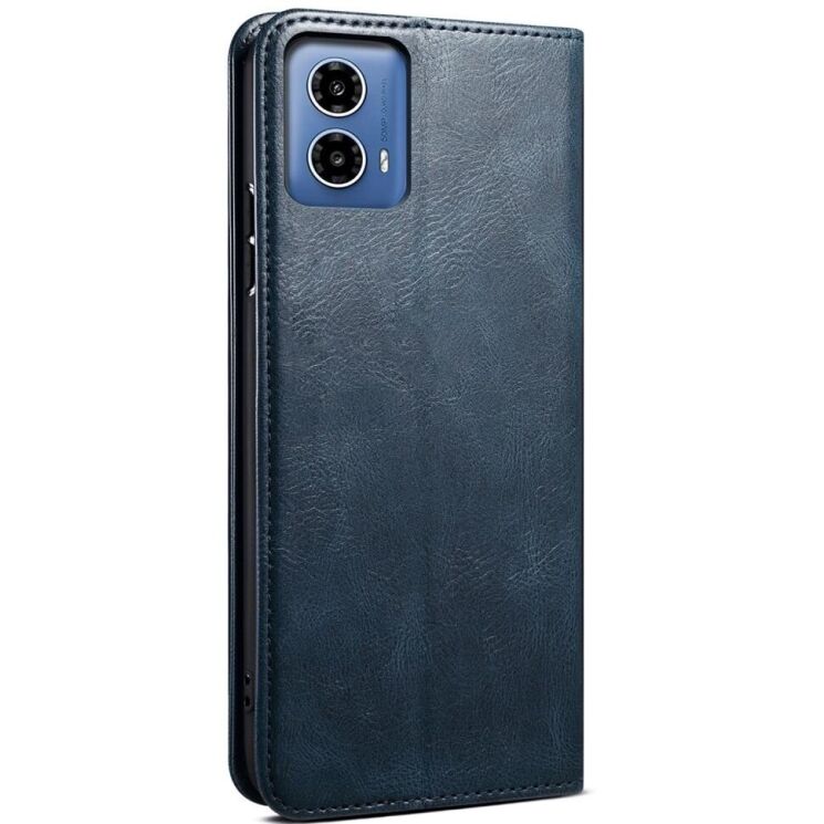 Захисний чохол UniCase Leather Wallet для Motorola Moto G85 - Blue: фото 6 з 6