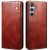 Защитный чехол UniCase Leather Wallet для Samsung Galaxy A26 (A266) - Brown: фото 1 из 7