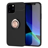 Захисний чохол UniCase Magnetic Ring для Apple iPhone 12 / iPhone 12 Pro - Black / Rose Gold (253943BM)