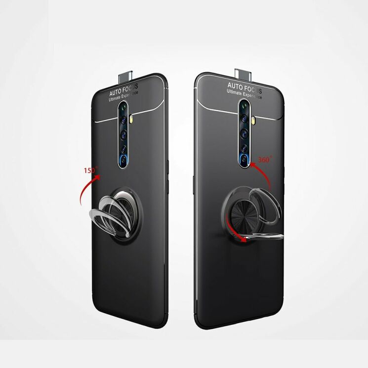 Защитный чехол UniCase Magnetic Ring для OPPO Reno 2Z - Black: фото 14 из 20