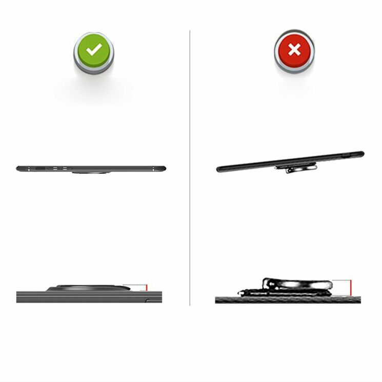 Защитный чехол UniCase Magnetic Ring для OPPO Reno 2Z - Black: фото 12 из 20