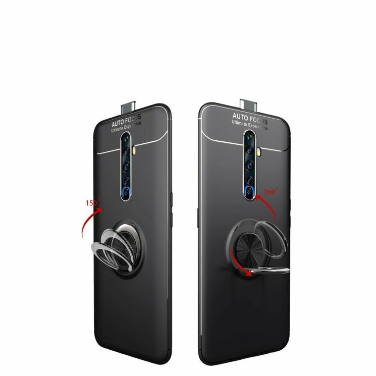 Защитный чехол UniCase Magnetic Ring для OPPO Reno 2Z - Black: фото 6 из 20