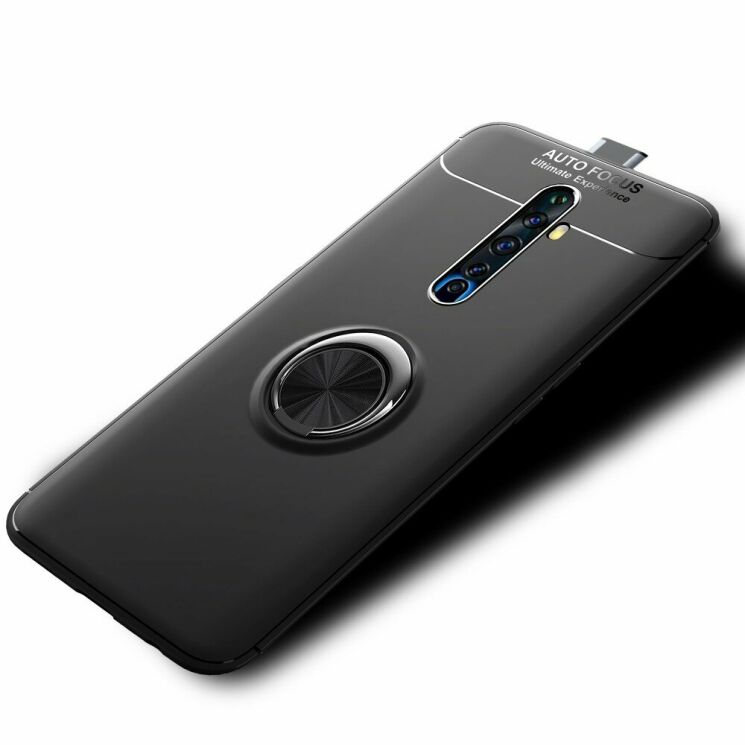 Защитный чехол UniCase Magnetic Ring для OPPO Reno 2Z - Black: фото 2 из 20