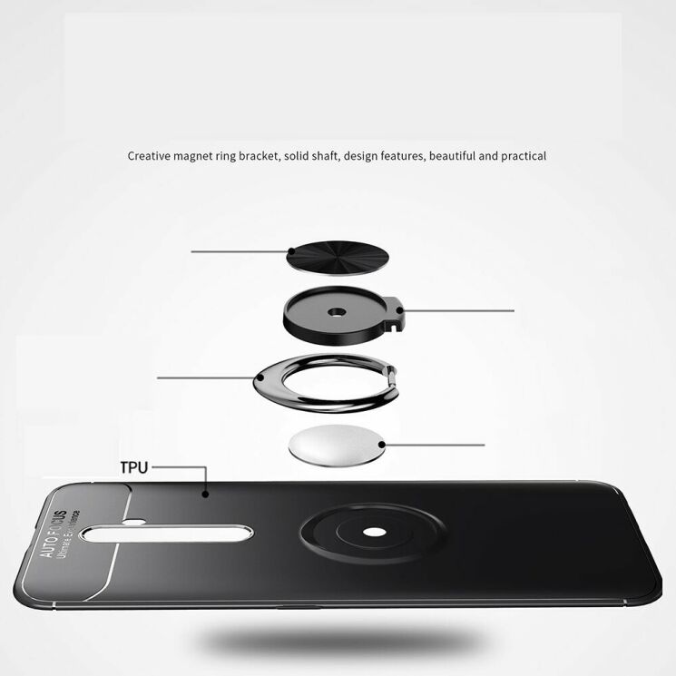 Защитный чехол UniCase Magnetic Ring для OPPO Reno 2Z - Black: фото 16 из 20