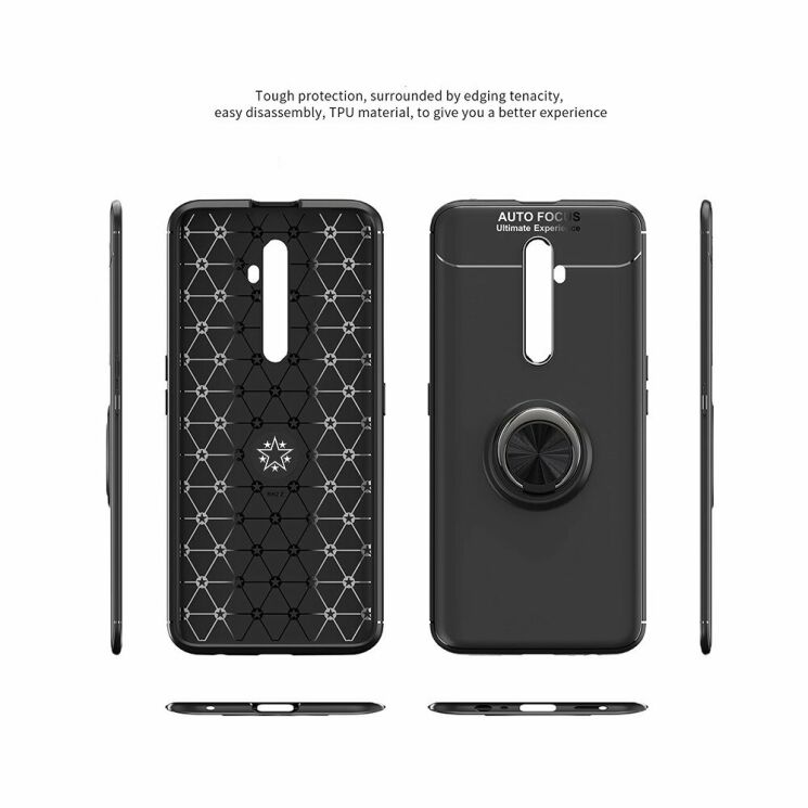 Защитный чехол UniCase Magnetic Ring для OPPO Reno 2Z - Black: фото 19 из 20