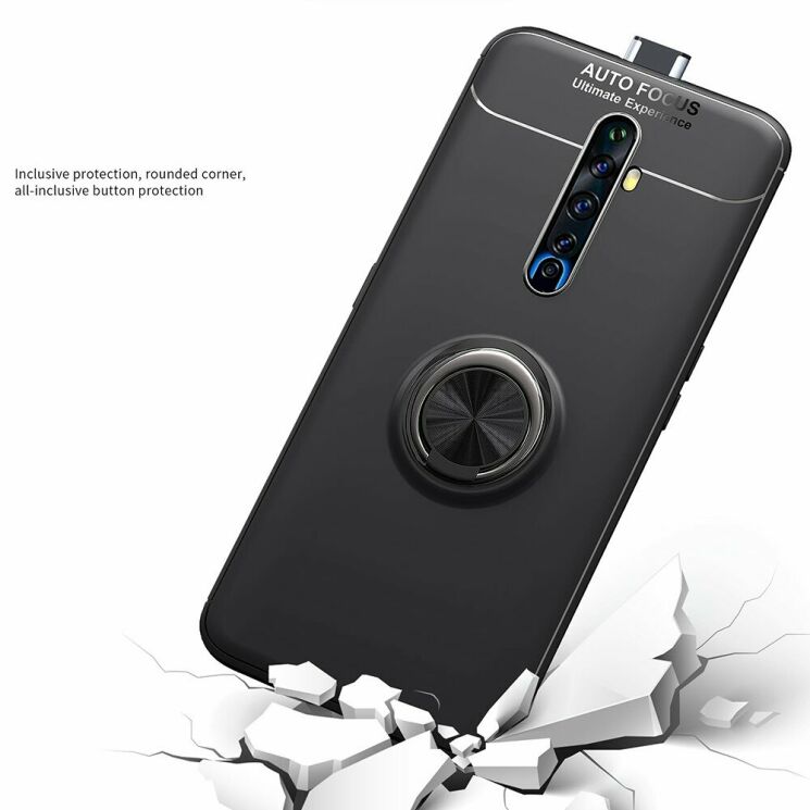 Защитный чехол UniCase Magnetic Ring для OPPO Reno 2Z - Black: фото 17 из 20