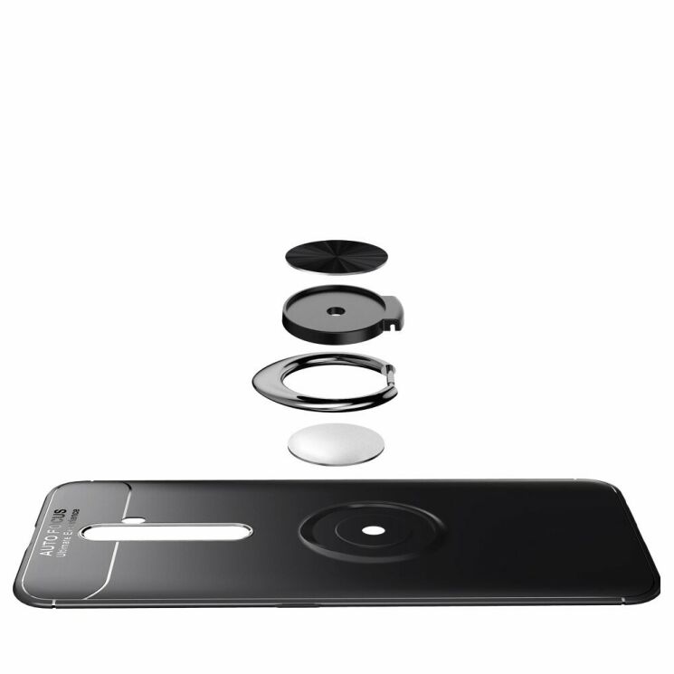 Защитный чехол UniCase Magnetic Ring для OPPO Reno 2Z - Black: фото 8 из 20