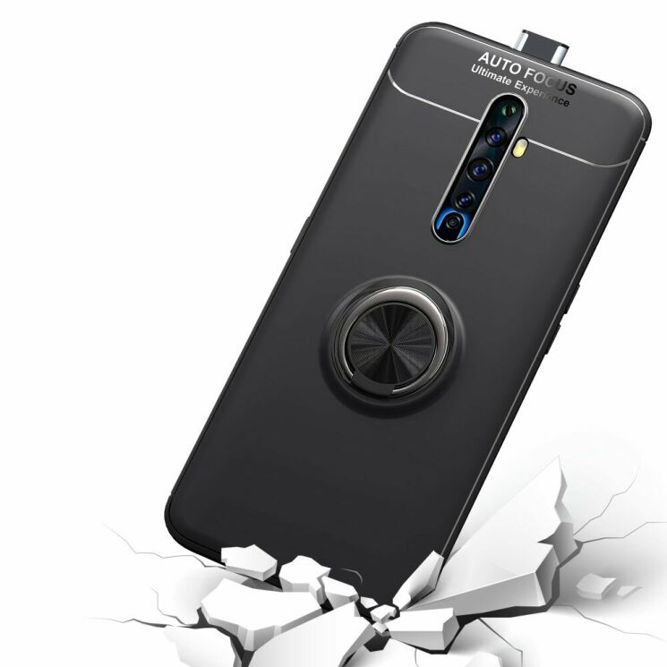 Защитный чехол UniCase Magnetic Ring для OPPO Reno 2Z - Black: фото 9 из 20
