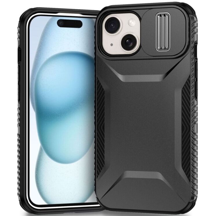 Защитный чехол UniCase Shuttle Guard для Apple iPhone 15 - Black: фото 1 из 7