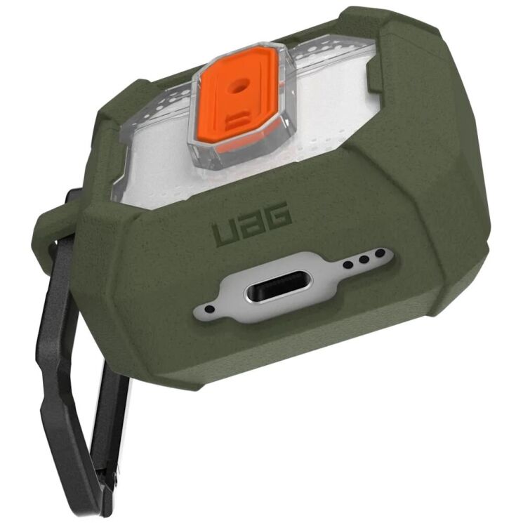 Защитный чехол URBAN ARMOR GEAR (UAG) Plasma Series для Apple AirPods 4 (104129117272) - Olive Drab: фото 7 из 8