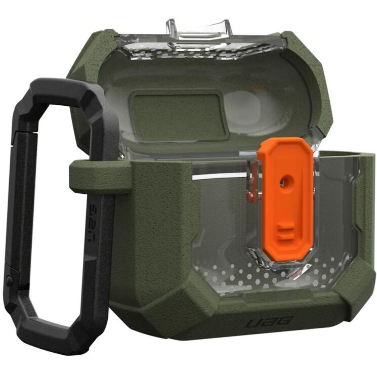 Защитный чехол URBAN ARMOR GEAR (UAG) Plasma Series для Apple AirPods 4 (104129117272) - Olive Drab: фото 8 из 8