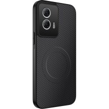 Защитный чехол WANLONFENG Carbon MagCase для Motorola Edge 50 Fusion - Black: фото 1 из 7