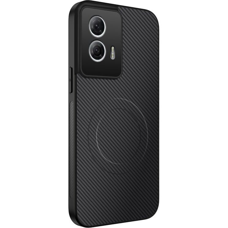 Защитный чехол WANLONFENG Carbon MagCase для Motorola Edge 50 Fusion - Black: фото 1 из 7
