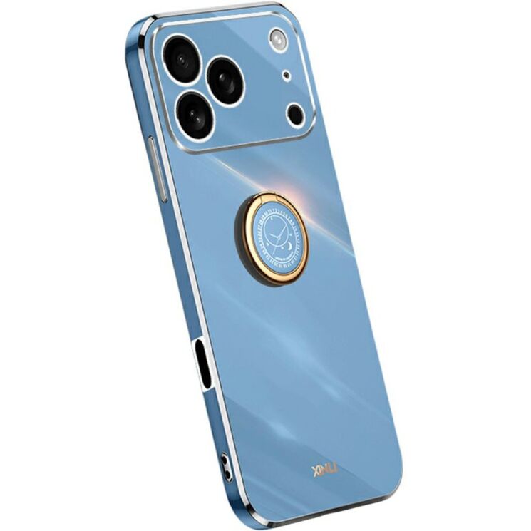 Захисний чохол XINLI Porcelain Ring для iPhone 18 Pro Max / 17 Pro Max - Blue: фото 1 з 6