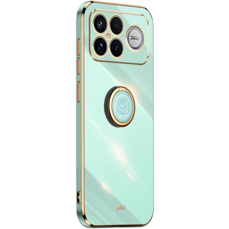Защитный чехол XINLI Porcelain Ring для Xiaomi Poco F8 Ultra - Cyan: фото 1 из 7