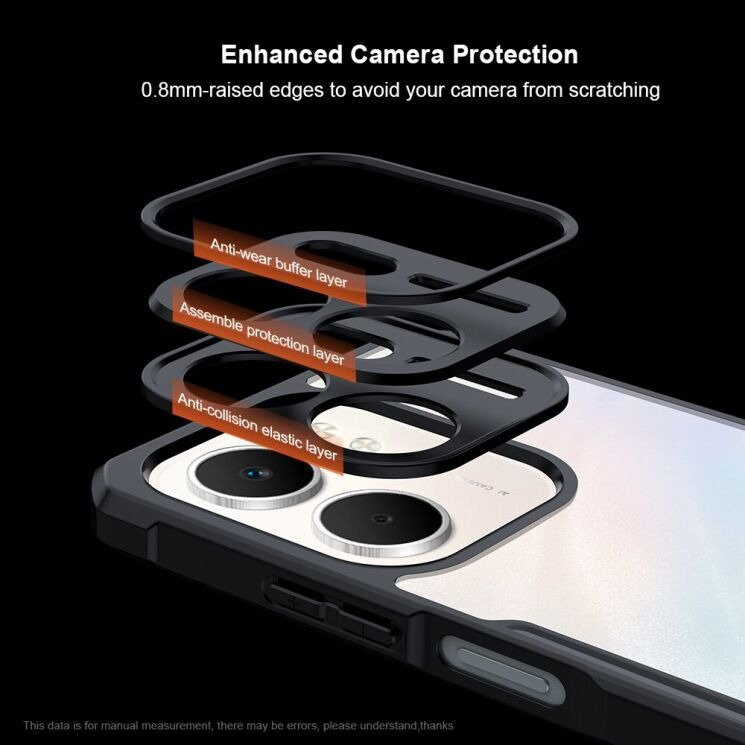 Захисний чохол XUNDD Rugged Case для OPPO A5x - Black: фото 6 з 7
