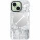 Захисний чохол YOUNGKIT Futuristic Circuit Magsafe для Apple iPhone 15 - White (329593W). Фото 1 з 8