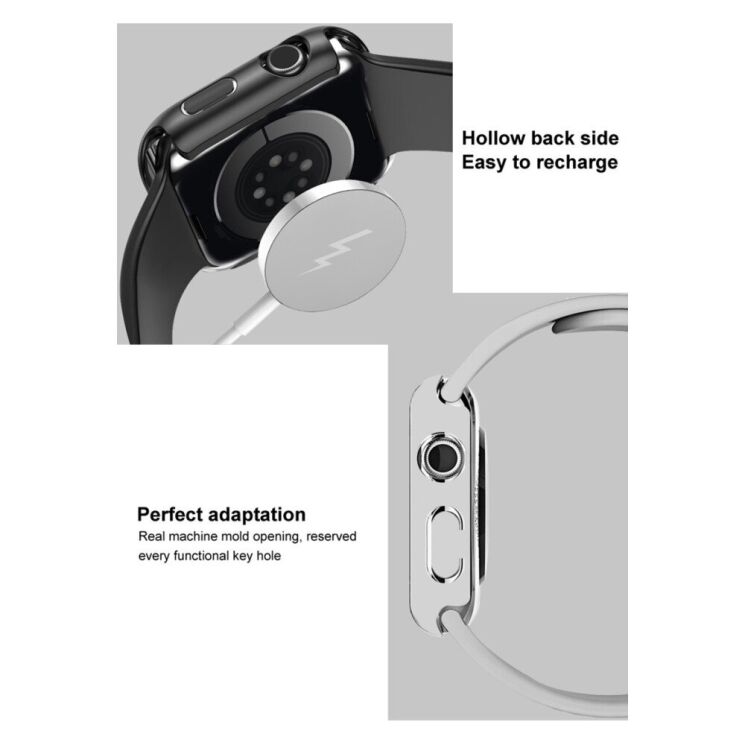 Захисний комплект IMAK Watch Strap + Case для Apple Watch 38 mm - Baby Blue (251851TT) Захисний комплект IMAK Watch Strap + Case для Apple Watch 38 mm - Baby Blue: фото 12 з 14