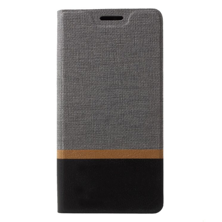 Чехол-книжка Deexe Lines Texture для Sony Xperia XZ2 Compact - Grey: фото 1 из 5