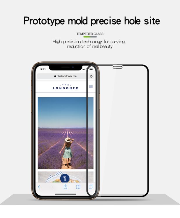 Защитное стекло MOFI 9H Full Cover Glass для Apple iPhone XR / iPhone 11 - Black: фото 4 из 8