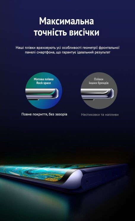 Антиблікова плівка на екран RockSpace Explosion-Proof Matte для Xiaomi Poco F8 Pro: фото 7 з 8