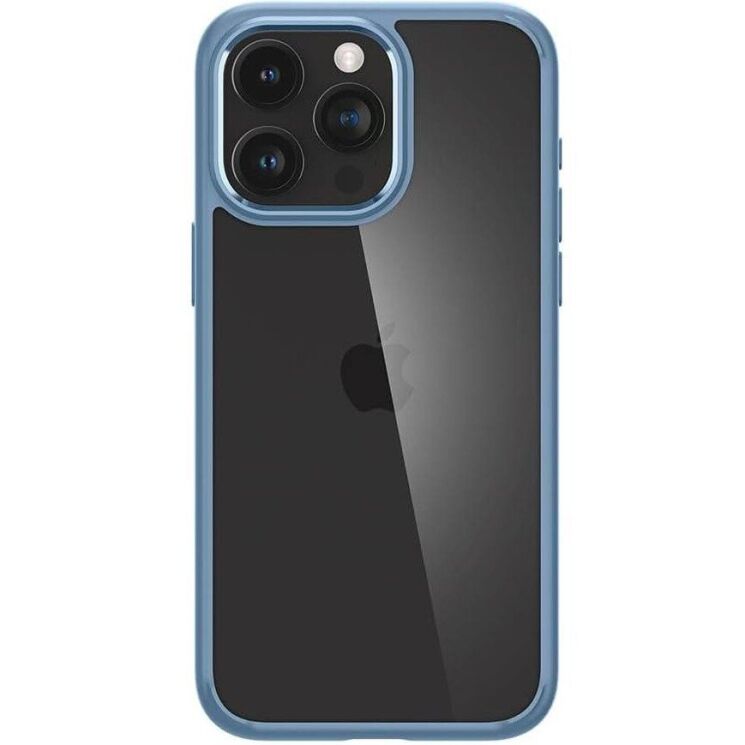 Защитный чехол Spigen (SGP) Crystal Hybrid для Apple iPhone 15 Pro Max (ACS06447) - Sierra Blue: фото 7 из 13