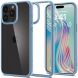 Защитный чехол Spigen (SGP) Crystal Hybrid для Apple iPhone 15 Pro Max (ACS06447) - Sierra Blue (339400L). Фото 1 из 13