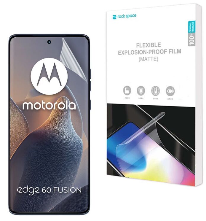 Антибликовая пленка на экран RockSpace Explosion-Proof Matte для Motorola Edge 60 Fusion: фото 1 из 8