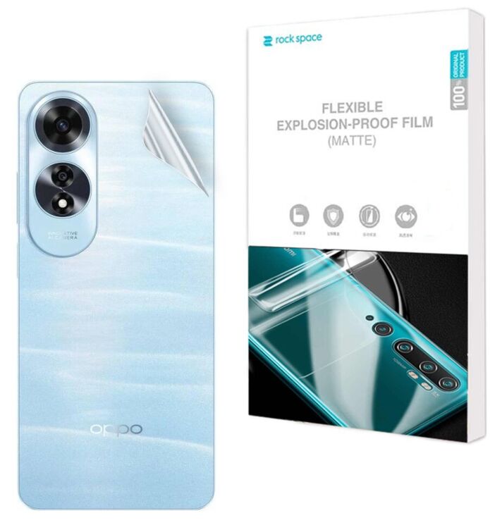 Антиблікова плівка на задню панель RockSpace Explosion-Proof Matte для OPPO A60: фото 1 з 9