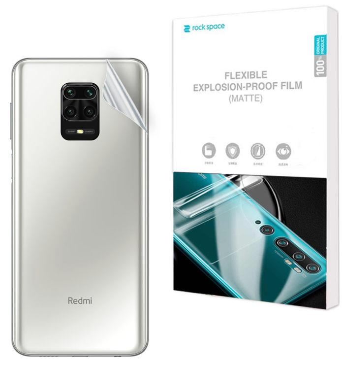 Антиблікова плівка на задню панель RockSpace Explosion-Proof Matte для Xiaomi Redmi Note 9 Pro / Note 9 Pro Max / Note 9s: фото 1 з 10